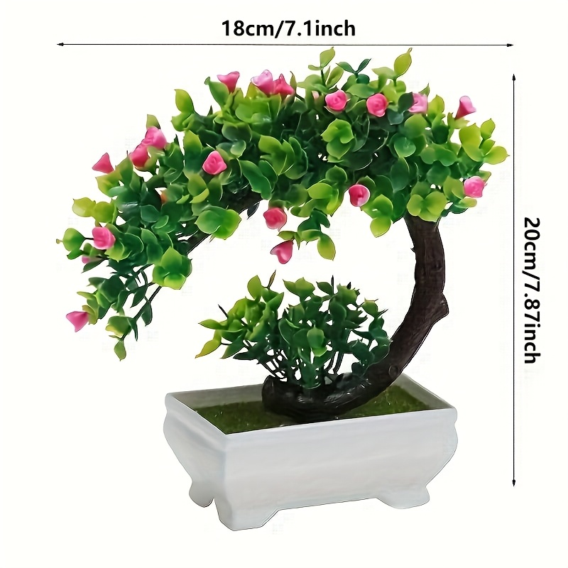 Charmante mini-bonsai in de vorm van een halve maan