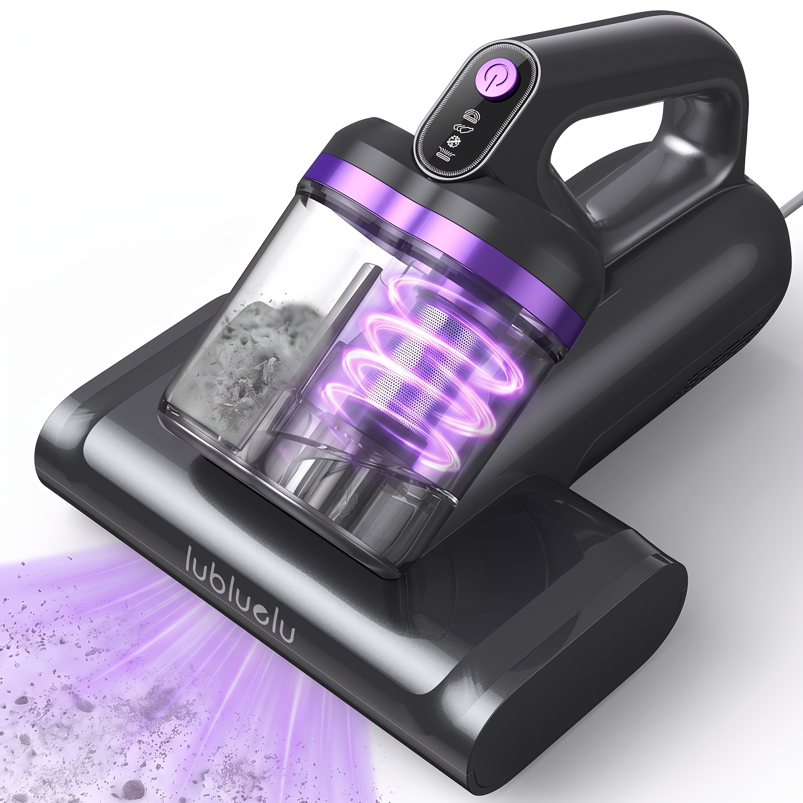 Image of Lubluelu Mattress Vacuum Cleaner, 21kpa Powerful Bed Vacuum For Dust , 350w, Ultrasonic Cleaning, Hot Air Drying, Anti-allergen, For Mattress, Sofa And Bedding