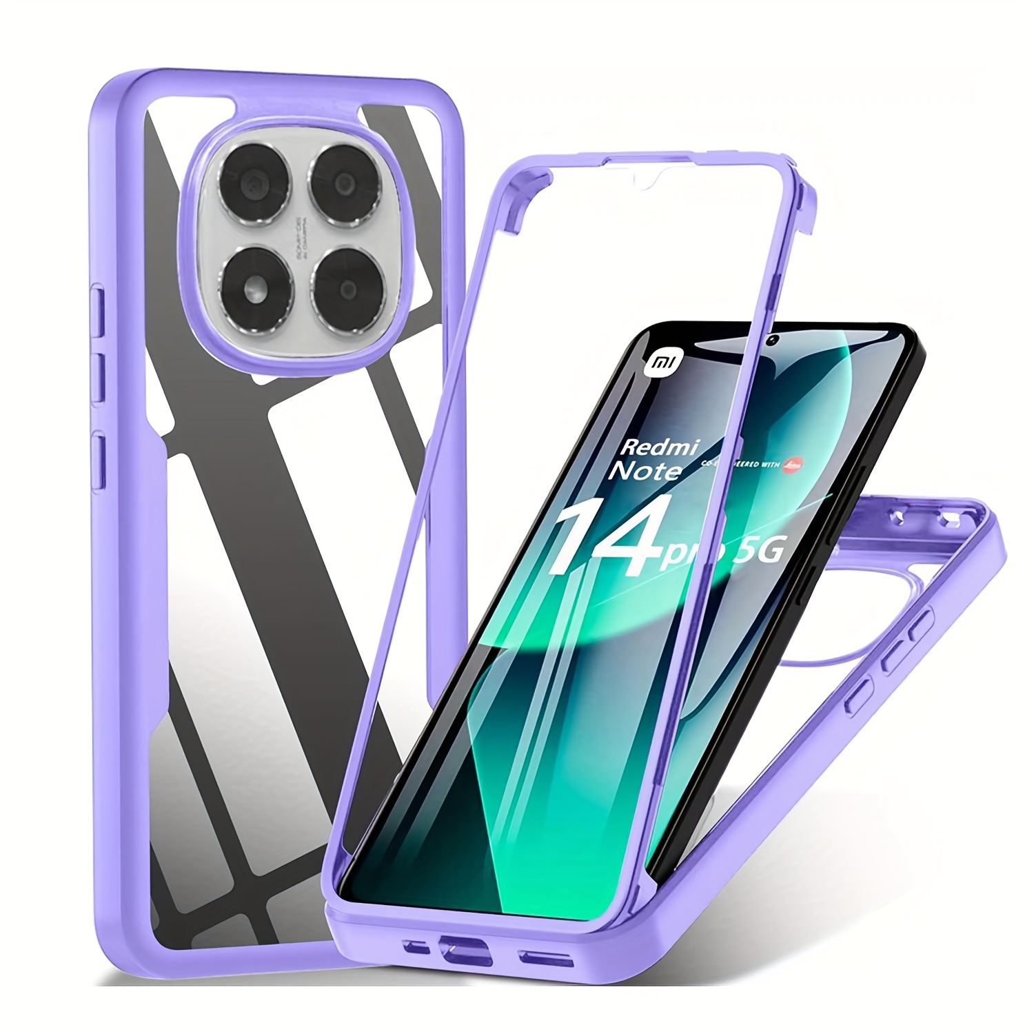 Funda Para Redmi Note 11 Pro Funda Xiaomi Redmi Note 11 Pro - 360° Protección (transparente/roja) Funda Xiaomi Redmi Note 11 Pro 5g