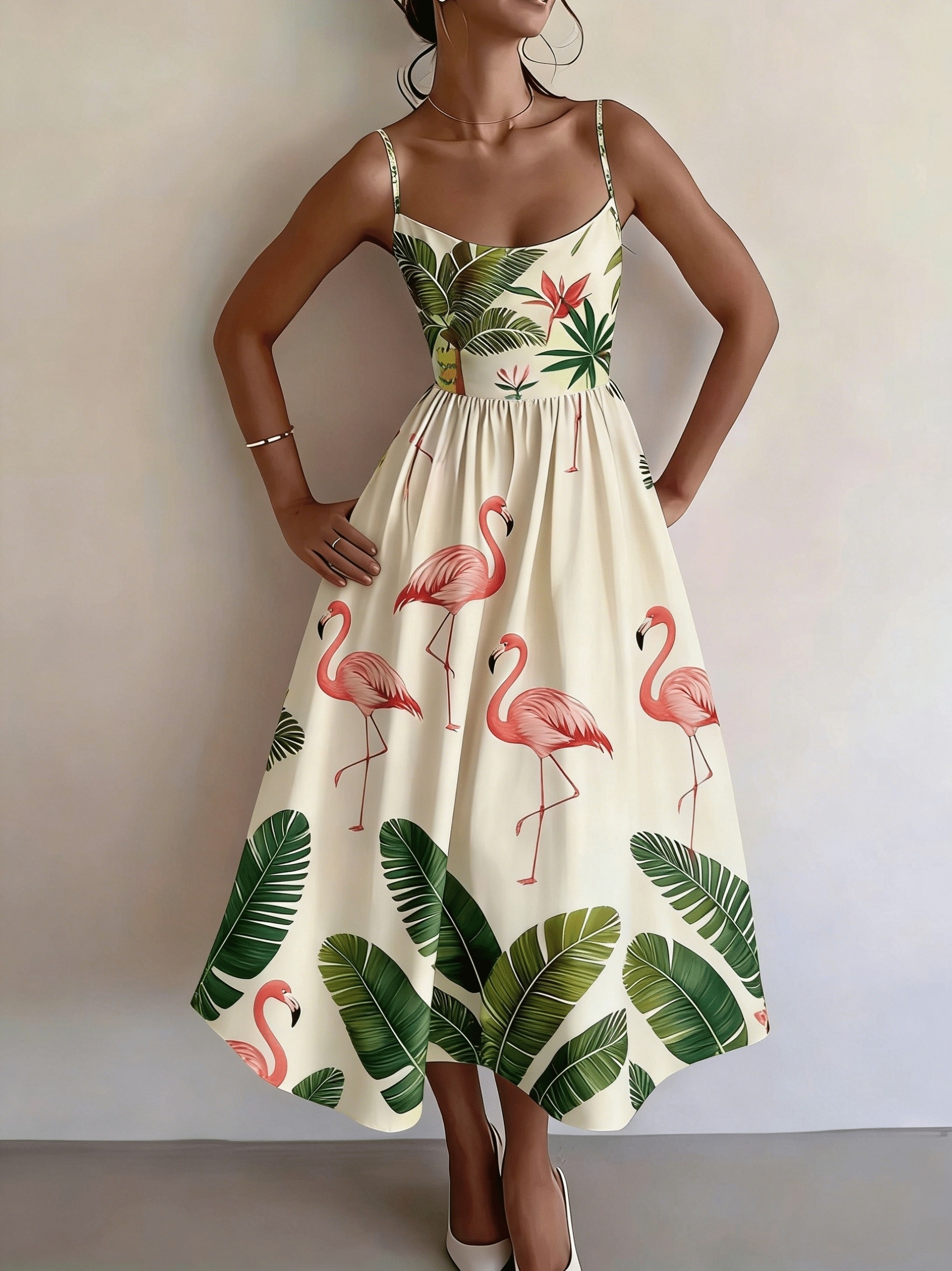 flamingo dress women sold on Temu United States