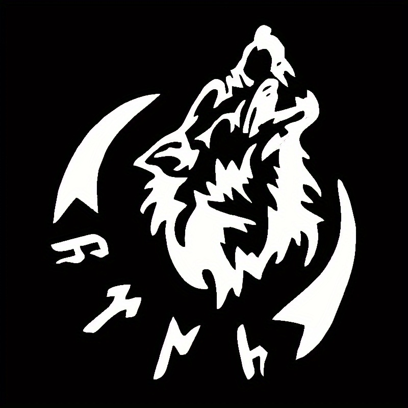 Interesting Wolf Car Stickers For Vehicles And Motorcycles, External Additions, Vinyl Decals For Car Styling, And Laptop Decoration