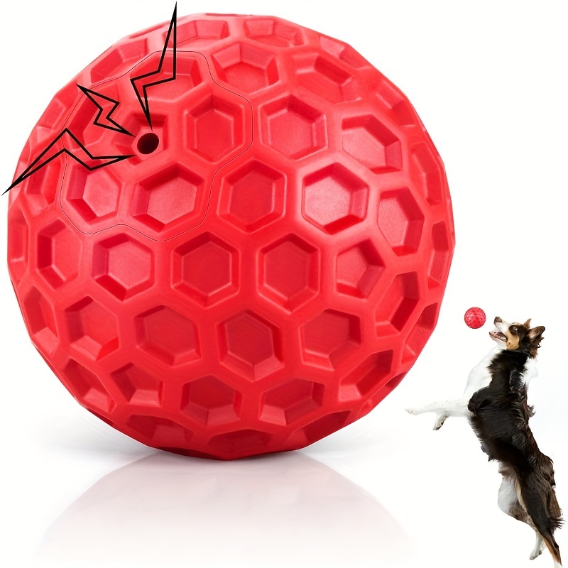 

1pc Squeaky Dog Balls, Dog Chew Toys Balls For Aggressive Chewers, Outdoor Dog Toys Dog Water Toys, Suitable For Large, Medium, And Small Pets
