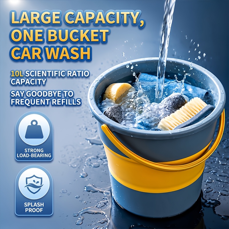 Foldable Portable Water Bucket for Camping & Travel