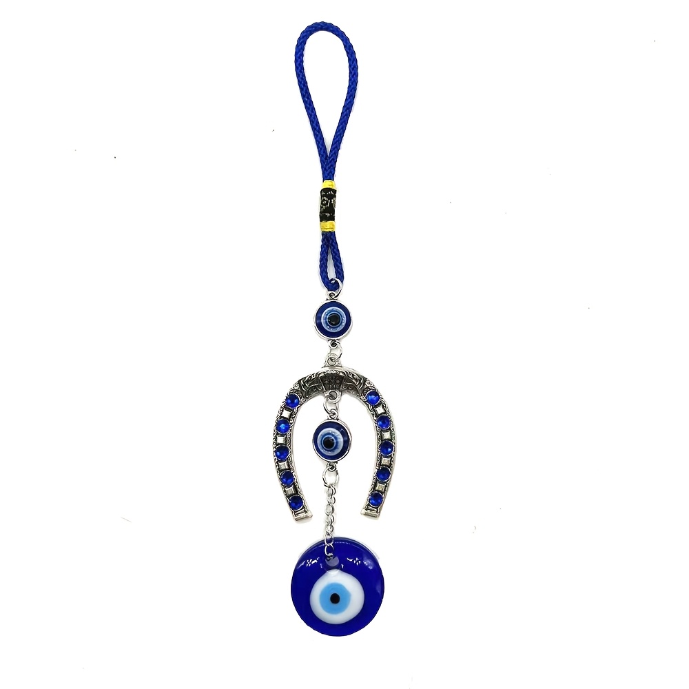E-shop 1 Stück Dinaauto Türkischer Böser Glas Auto Charm - Hängendes Ornament mit Schutzpfeilanhänger für Fahrzeugdekoration