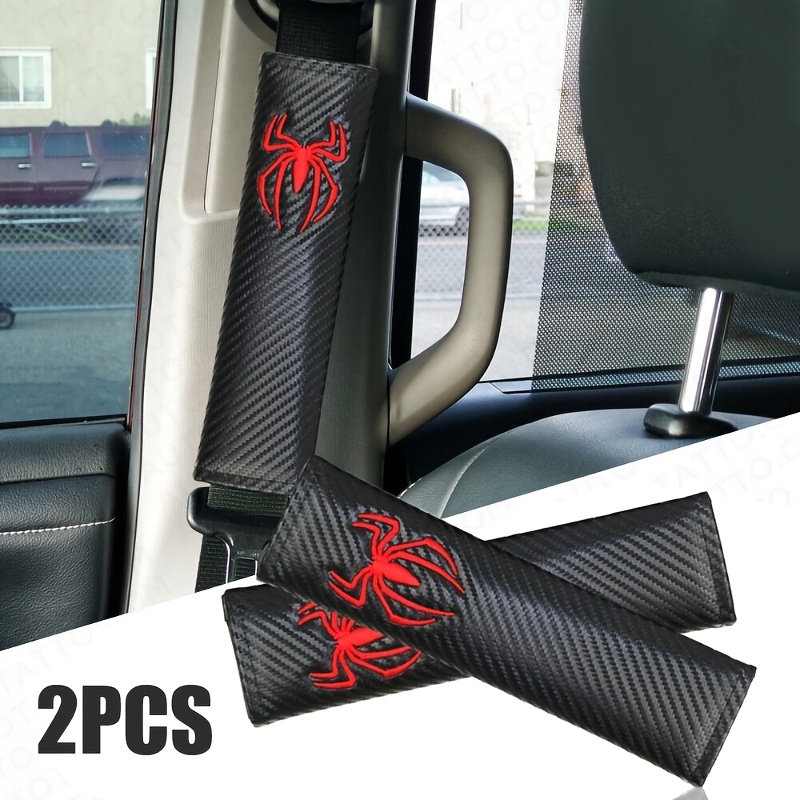 

Universal Car Carbon Fiber Safety Belt Decorative Cover Car Seat Belt Protective Pad Car Seat Belt Shoulder Cover Auto Interior Accessorie