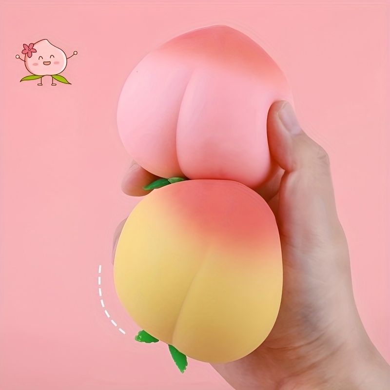 Creative Peach Duo - Stress-Relieving Tabletop Decor, Mood-Enhancing Artistic Display, Soft Squishy Slow-Rebound, Perfect Heartfelt Gift Choice