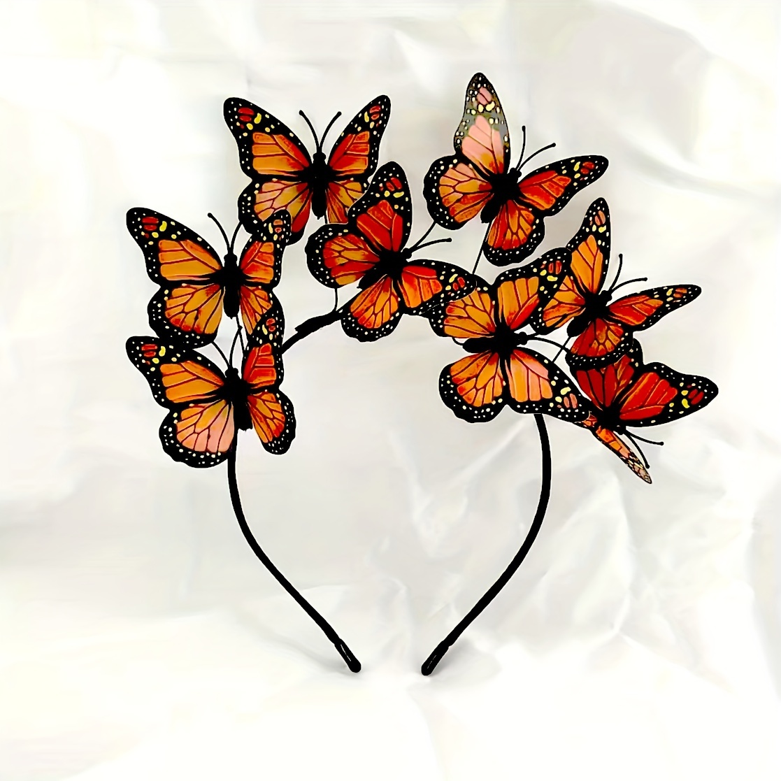 

1pc Bohemian Style Monarch Butterfly Headband, Fascinator Crown For Tea Party, Halloween, Christmas, Birthday Party Costume Accessory