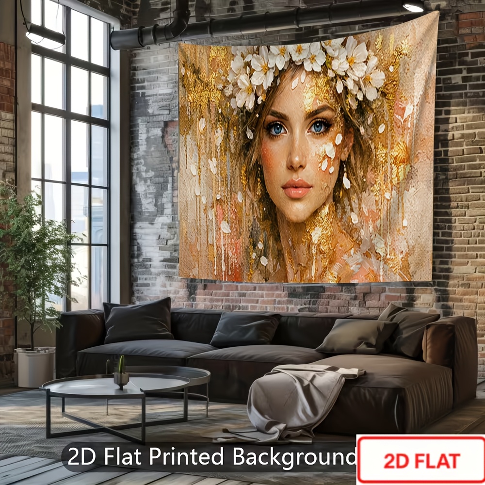 Bohemian Floral Fairy Girl Backdrop