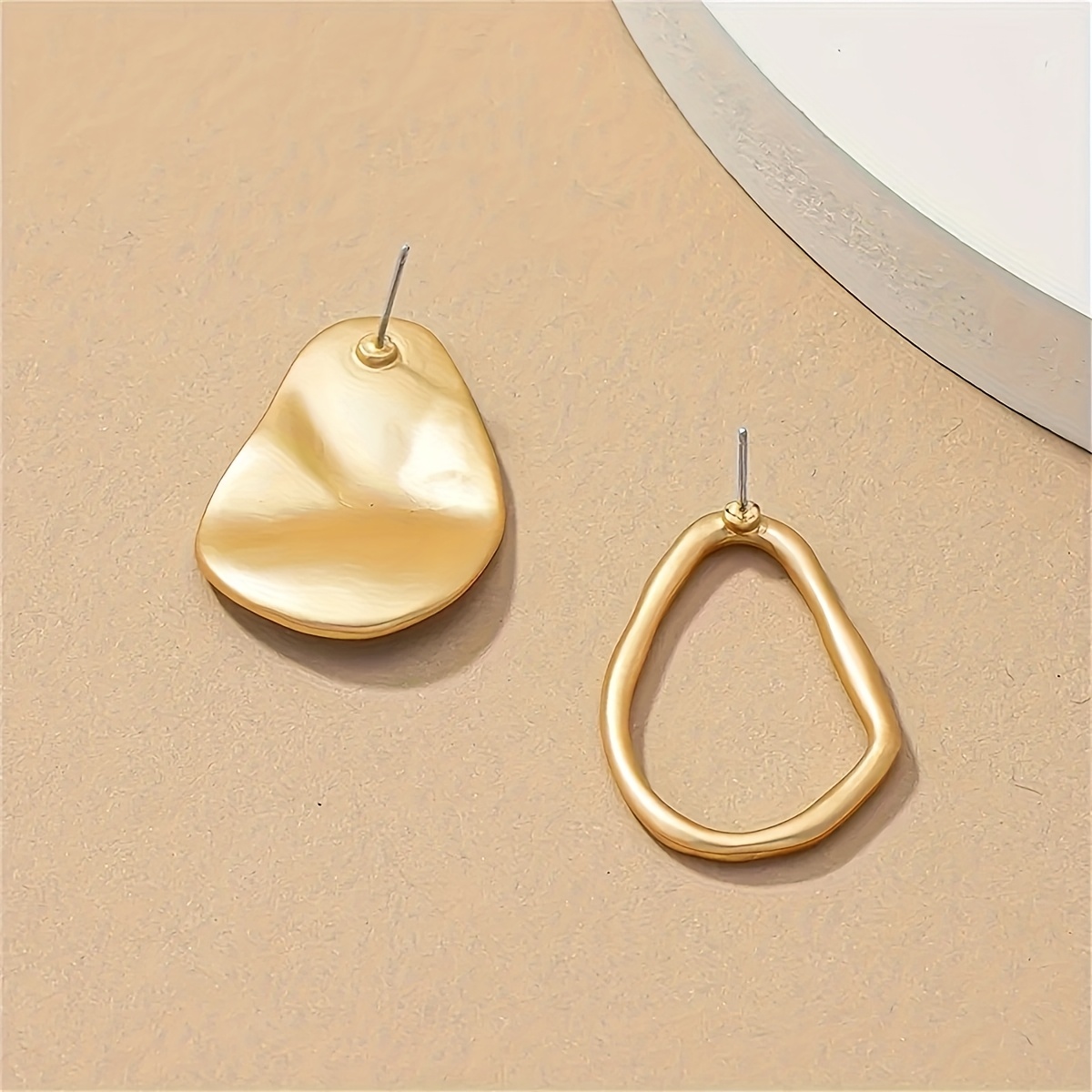 Bohemian Style Minimalist Asymmetrical Geometric Earrings
