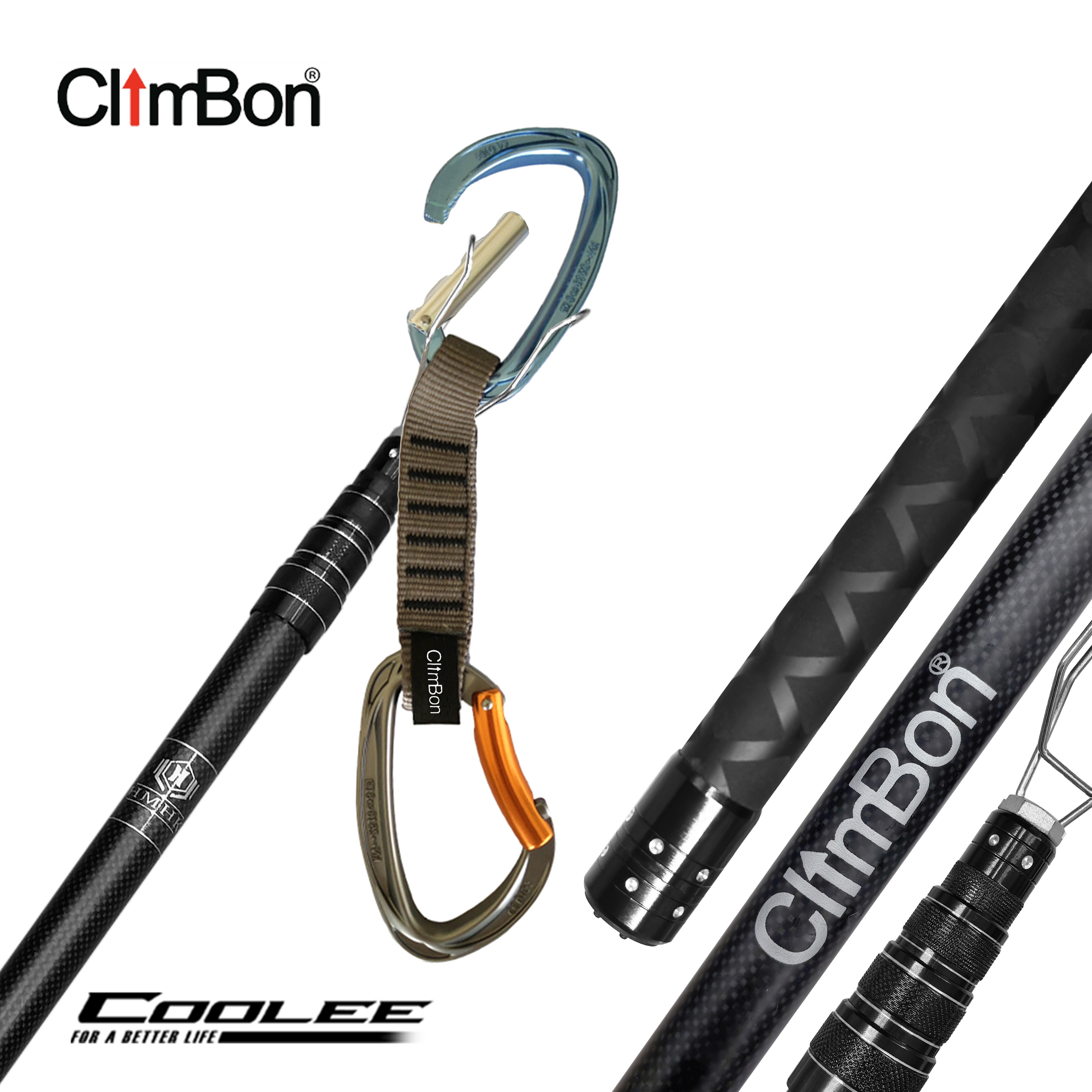 

Climbon Carbon-fiber Quickdraw & Rope Installation Tool, Universal Fit, Black, Single Pack For Lead Climbing