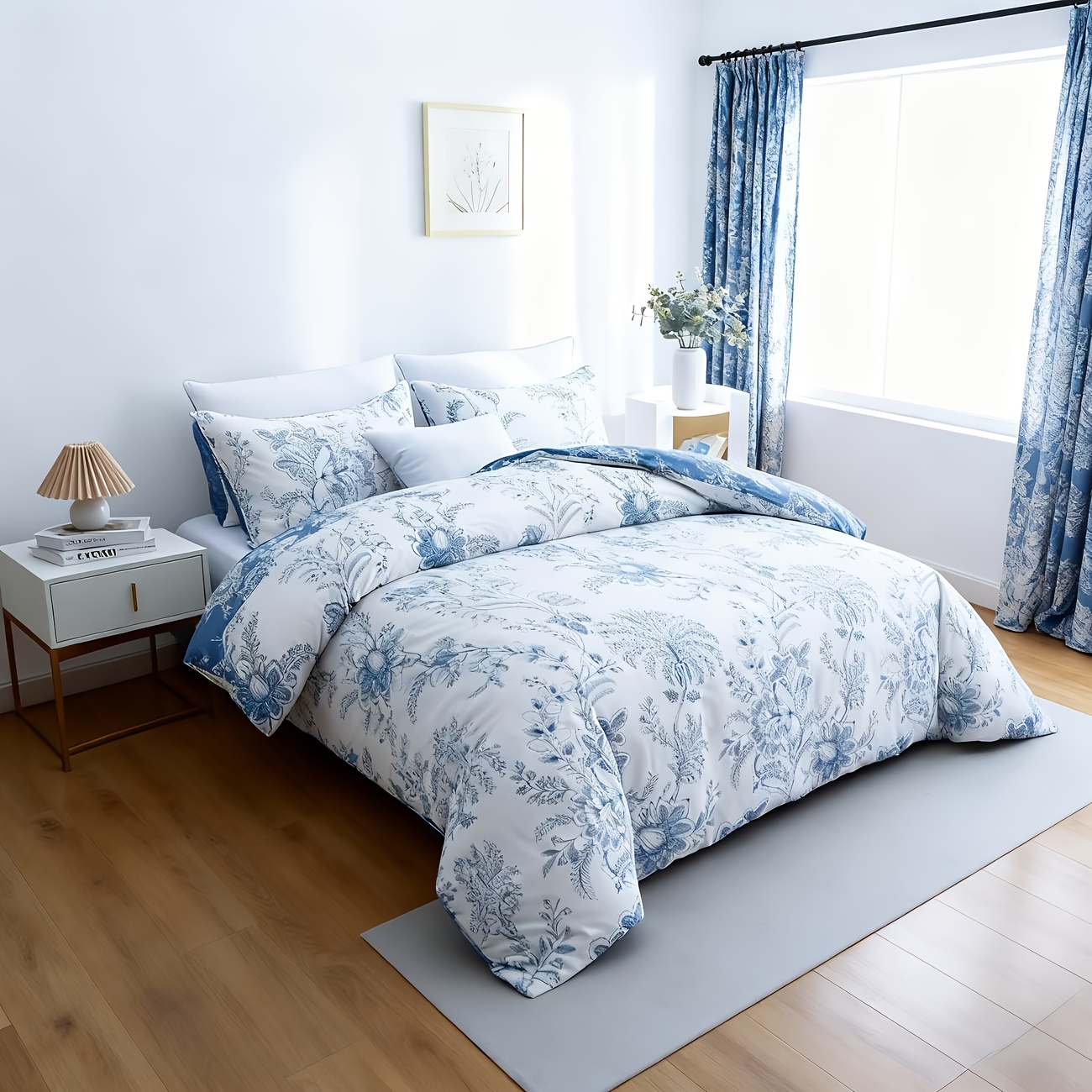 2/3pcs Floral Quilt Set, Including 1 Quilt + 1/2 Pillowcases, Bedding For Bedroom Decoration, Breathable And Soft Bedding, Multiple Sizes , For Holiday Gifts
