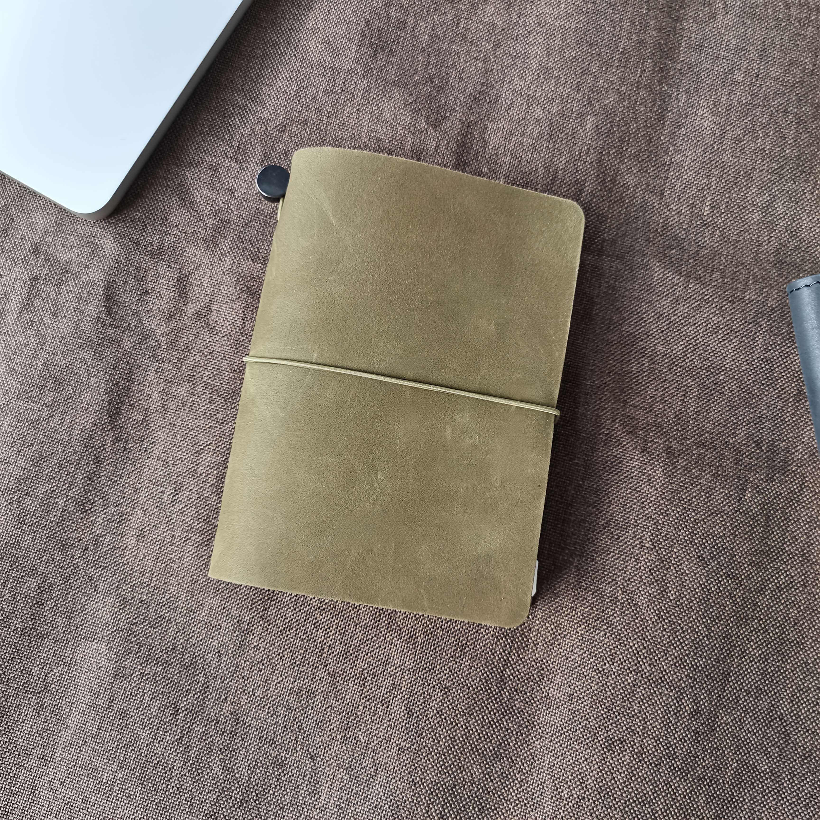 genuine leather travelers notebook with replaceable refill 96 pages soft cover squared plain blank options ideal for   and   diary writing functional cover leatherette cover   leather notebook 0