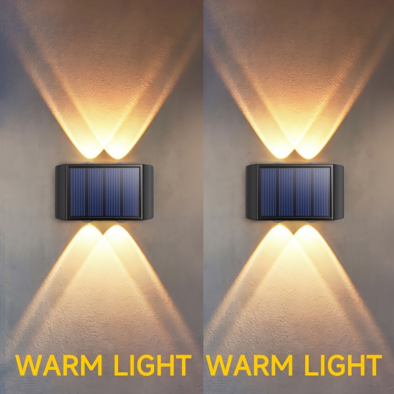 Solar Wall Lamp Outdoor 4 Led 6led Lights Waterproof - Temu Germany