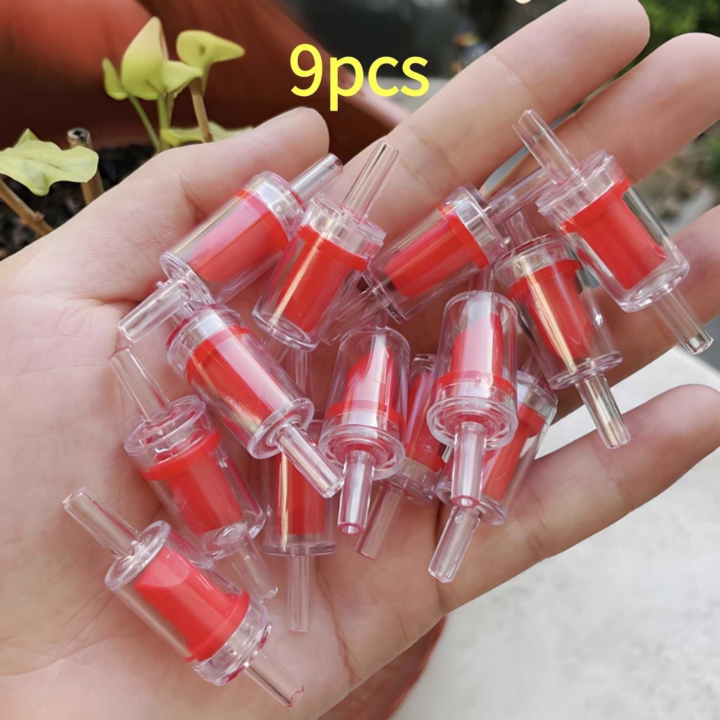 TEMU 3/9 pezzi Aeratore per acquario a pressione con pompa ad un , valvola di riduzione di pressione anti-riflusso, plastica ABS, aeratore di per
