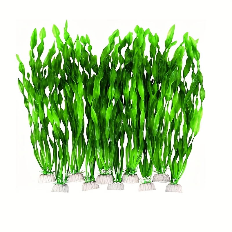 5pcs Artificial Seaweed Aquatic Plants Decorative Plants For Fish Decoration Soft Seaweed Leaves Suitable For Home And Office Fish