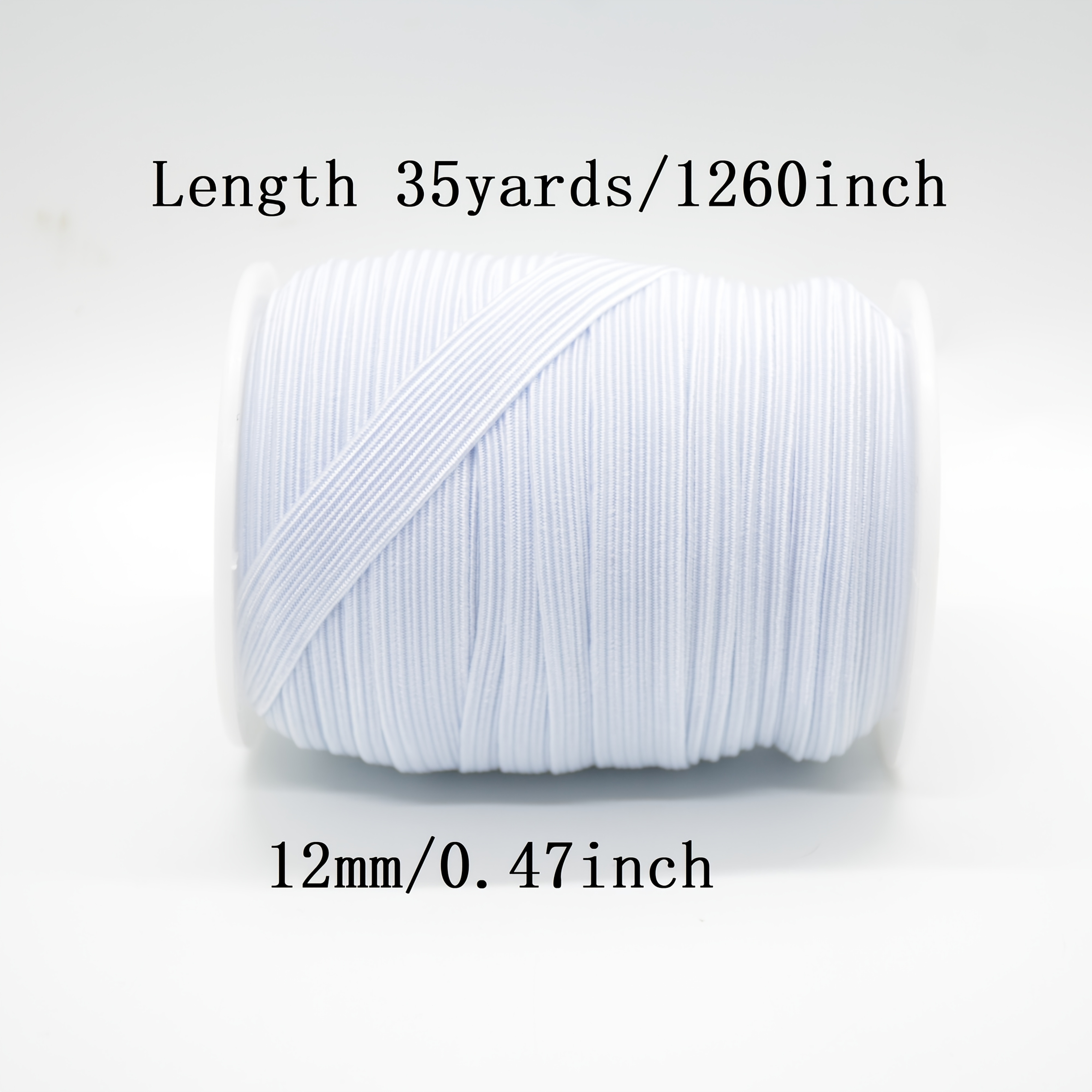 TEMU A Bundle Of 90yards/35yards-0.3/0.6/0.8/1/1.2/cm White/black Flat Elastic Belt Elastic Rubber Belt Wedding Dress Elastic Belt Diy Sewing Elastic