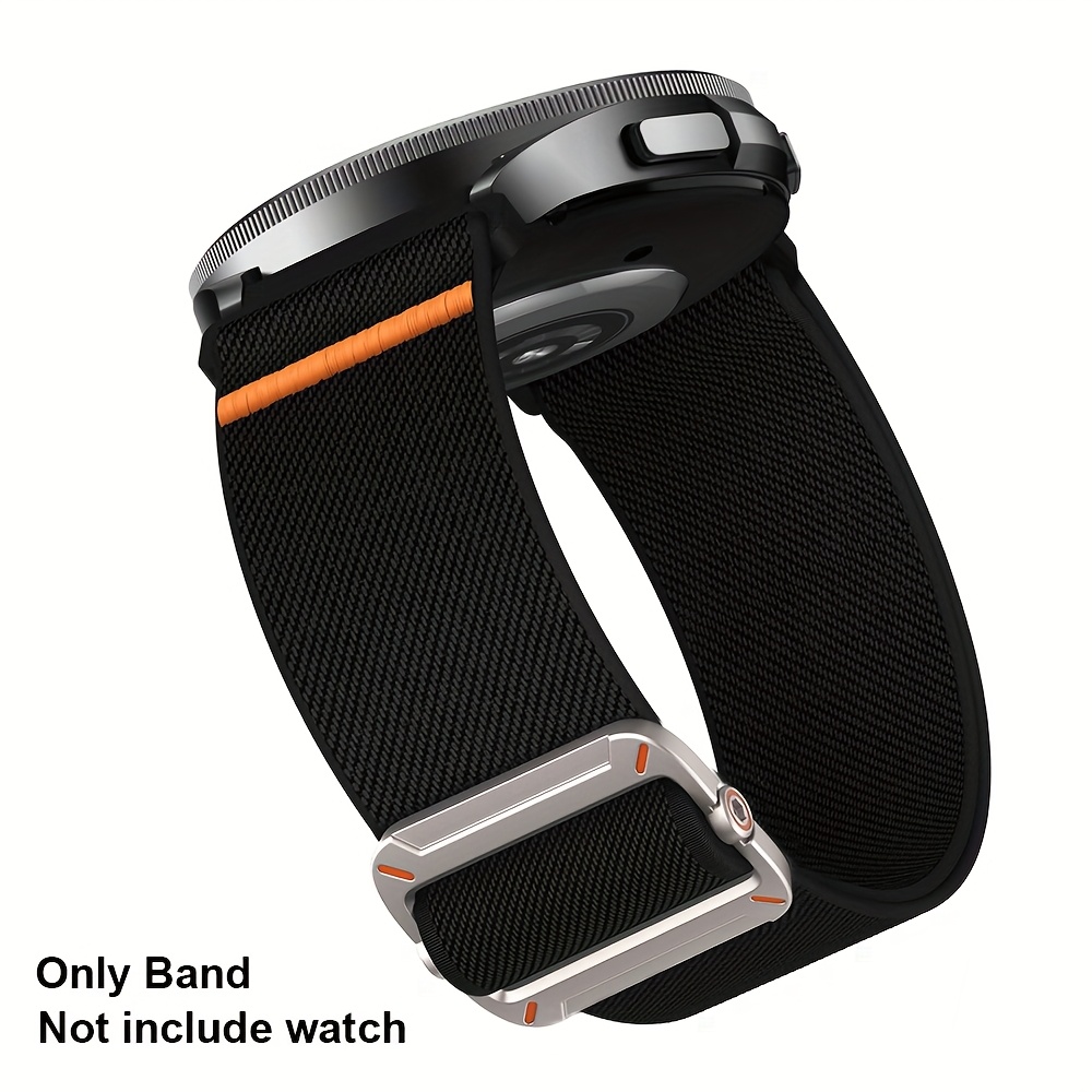 TEMU Correas de nailon para for Samsung Galaxy Watch 7 6 4 5 de 40 mm 44 mm/Galaxy Watch 6 4 Classic de 47 mm 43 mm 42 mm 46 mm/Galaxy Watch 5