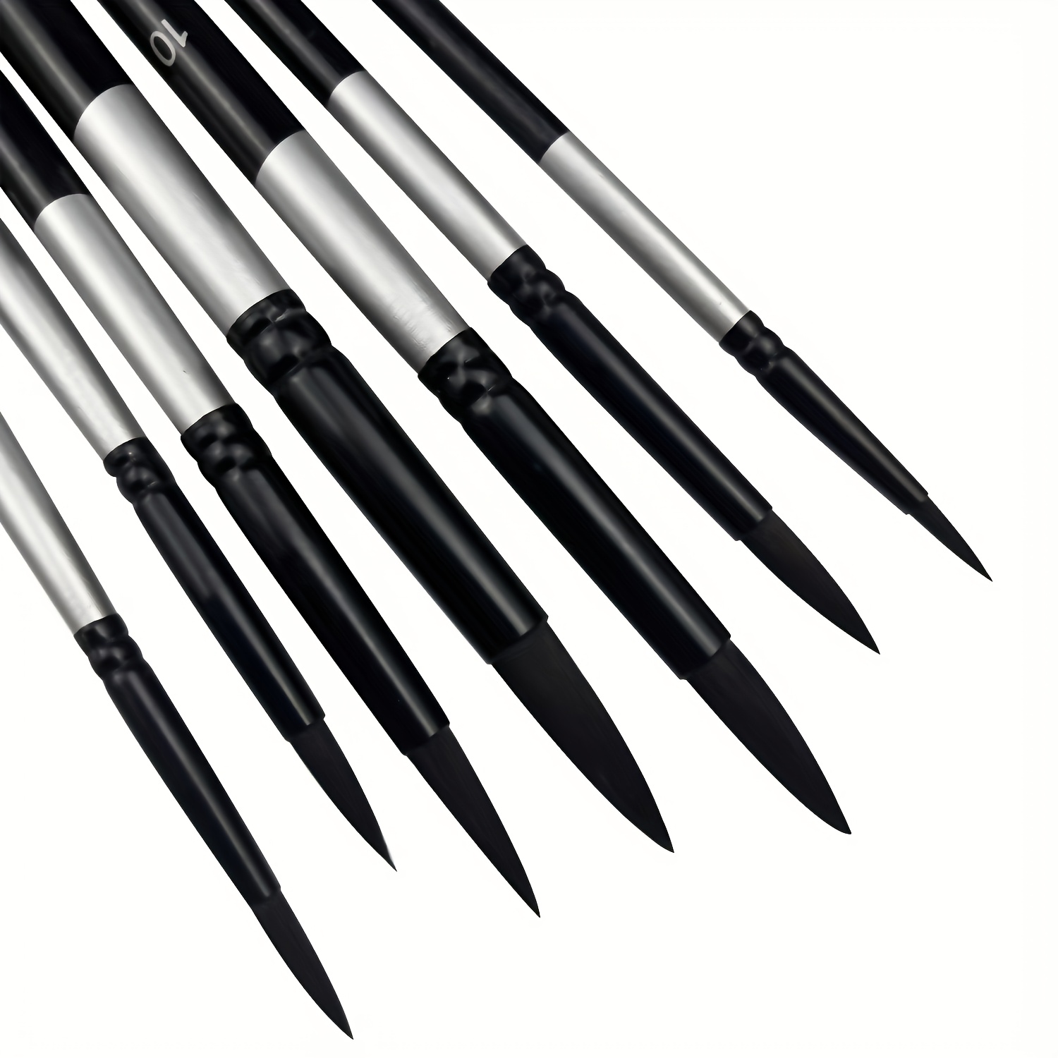 Image of 7 Squirrel Hair Watercolor Brush Set - Professional Art Quality, Suitable For Beginners And Gouache Painters