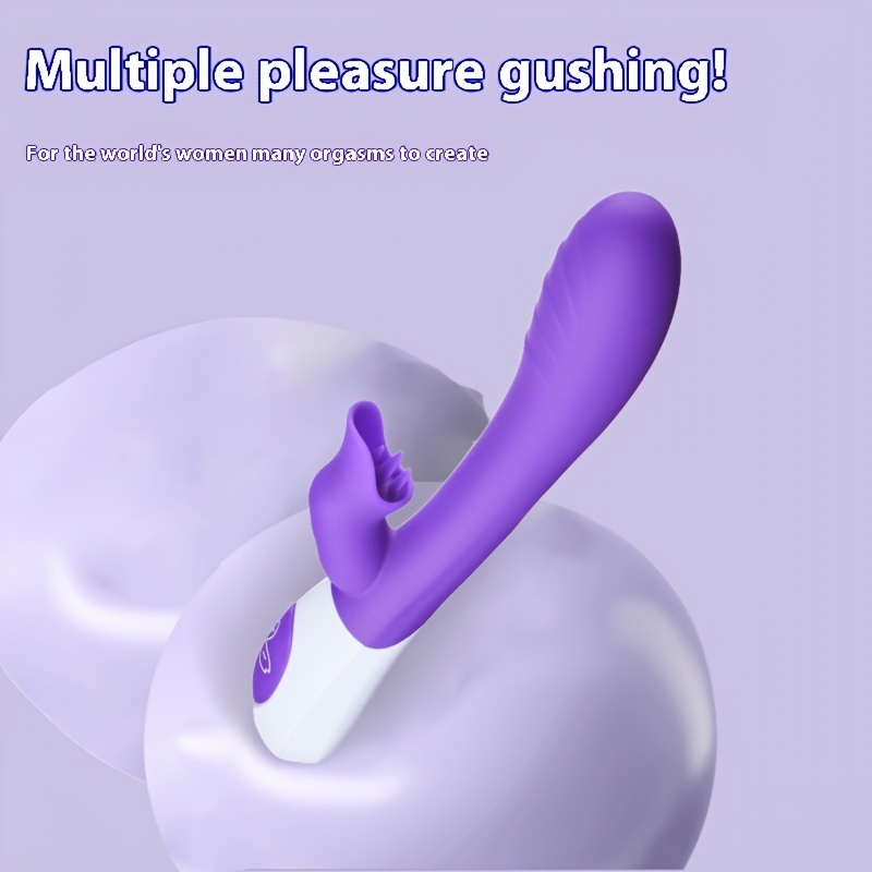 AV Rechargeable Tide Vibrator with Licking Tongue Design, Soft Material, 360mAh Lithium Battery, USB Powered, 3-in-1 Female Masturbator for Men and Couples