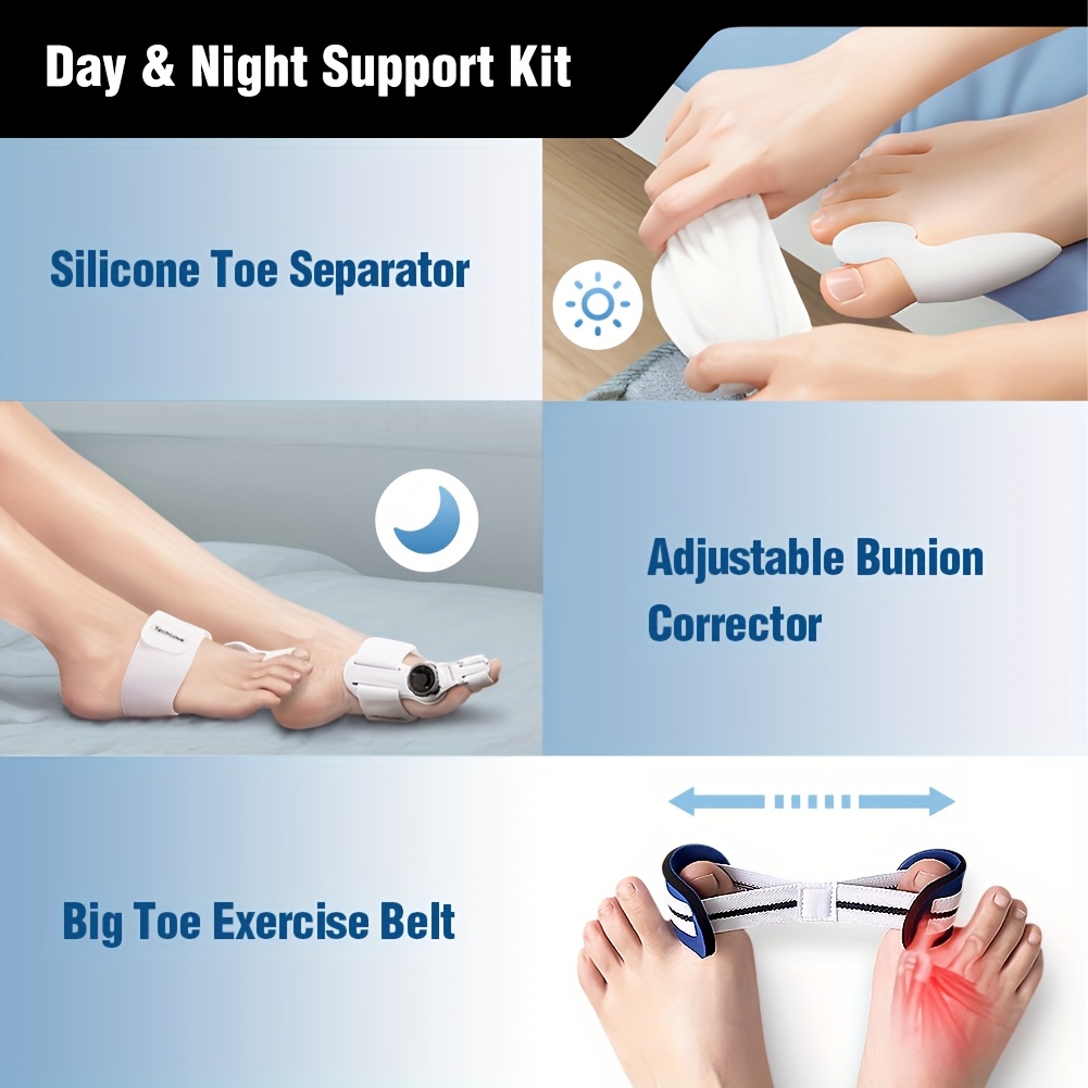   correction kit adjustable button splints toe separator and toe training band Product details 4