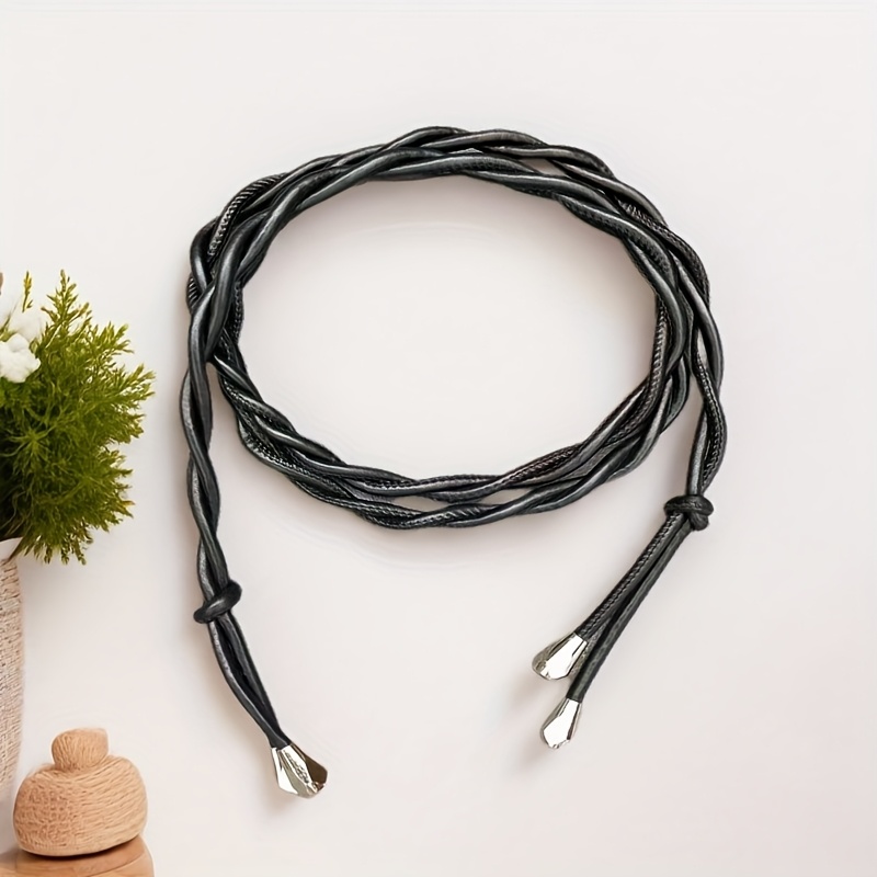 Image of Rope Belt Autumn Winter Style Belt Waist Rope Adjustable Knot Dress Coat Waist Cincher Matching
