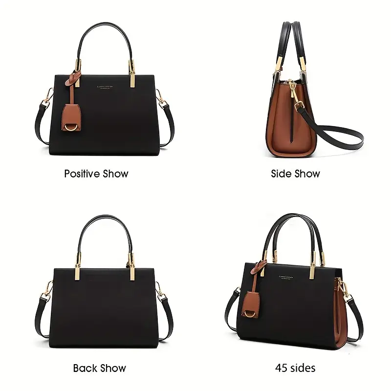 elegant genuine leather tote handbag by cobbler legend zip closure removable strap and tassel detail everyday use Product details 6