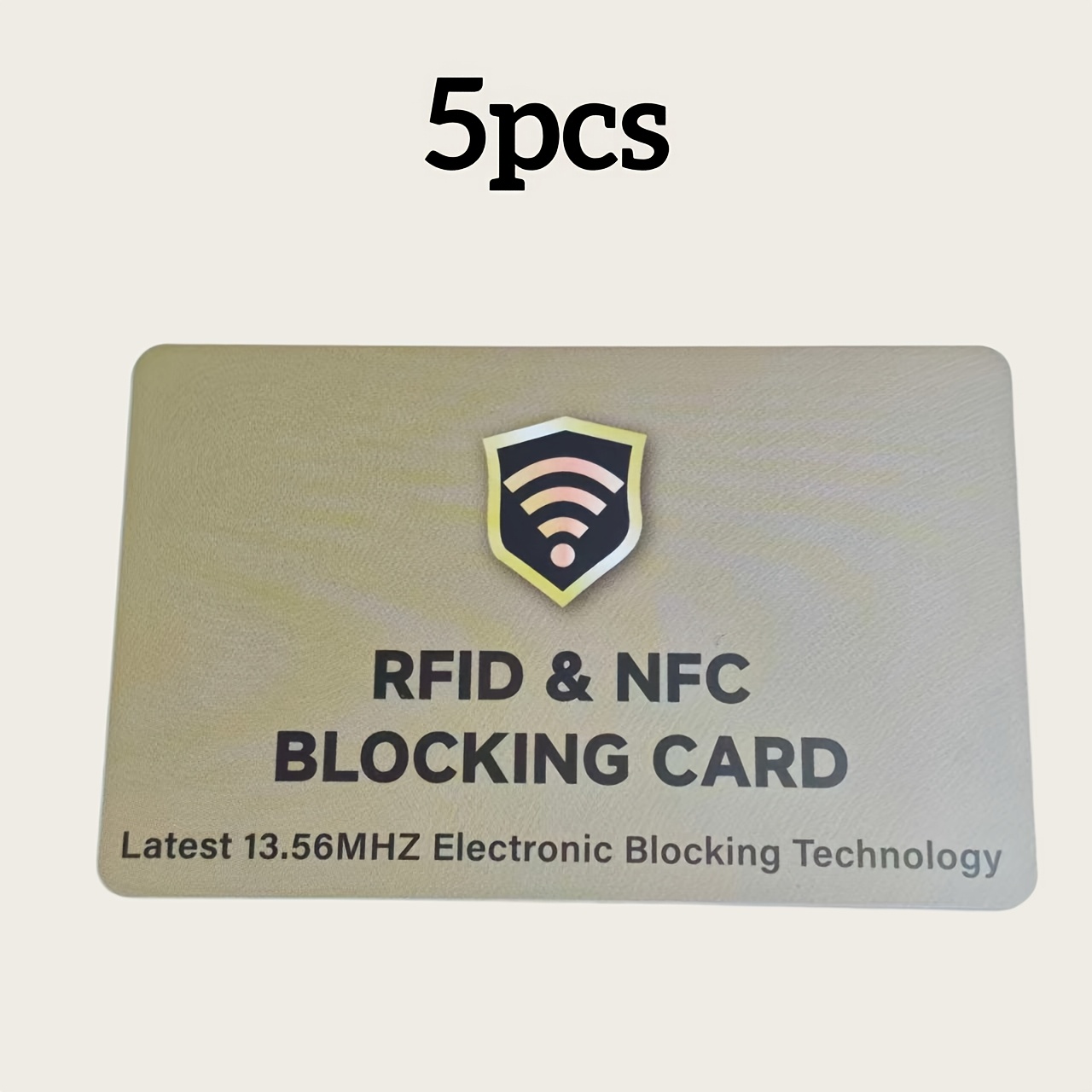 TEMU Lot de 5 cartes de protection RFID – Protégez vos cartes de crédit contact, vos cartes de débit et vos passeports contre la fraude d'identité,
