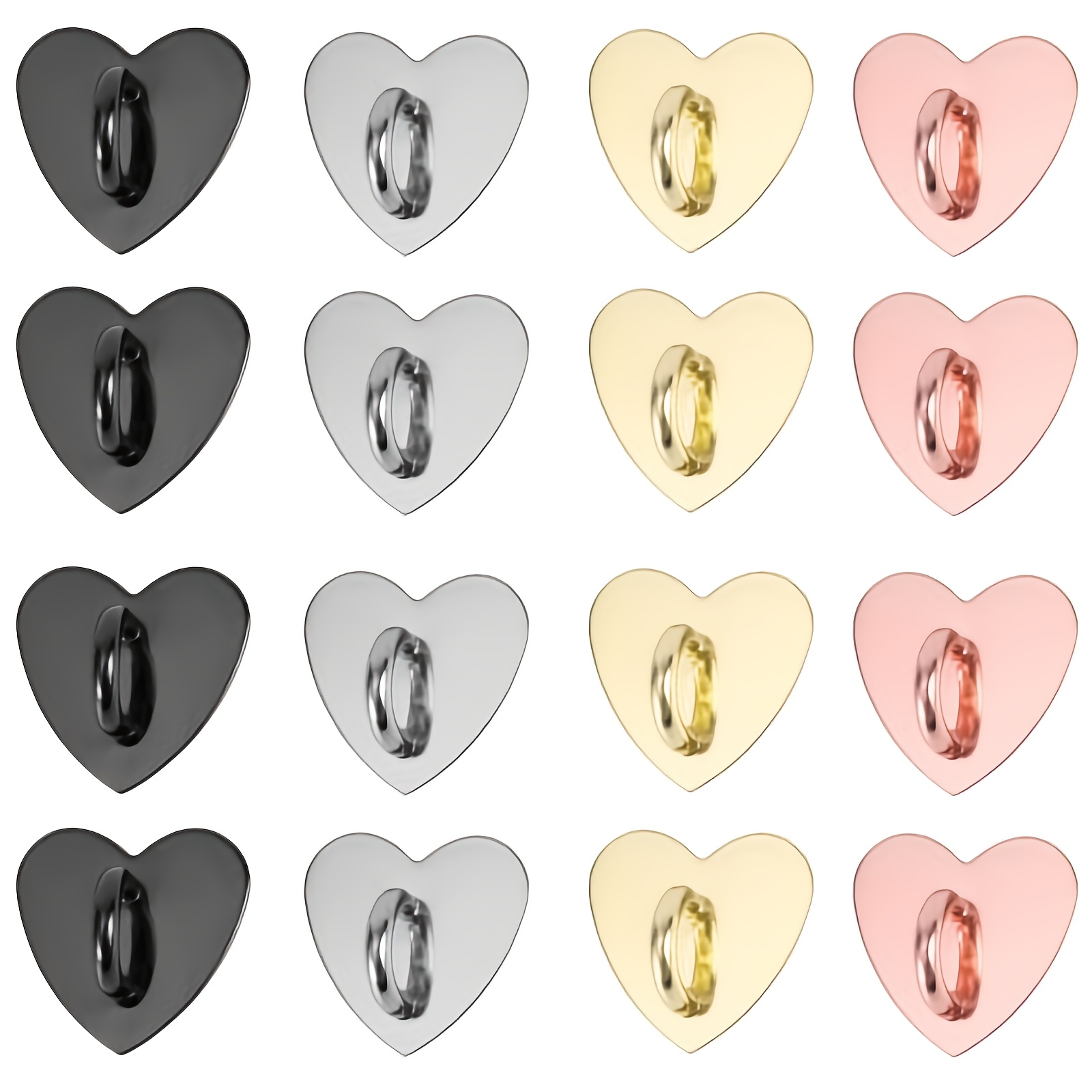 TEMU 16pcs Cell Phone Ring Holder, Phone Charm Hooks Adhesive Smartphone Finger Ring Stand Sticky Loop Grip For Cellphone Case Pad Tablet Additions