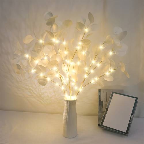 leaf branch lights 20 led artificial tree lamps with white for bedroom bedside desktop decor wedding party thanksgiving christmas valentines to school decor ideal for home and office decor