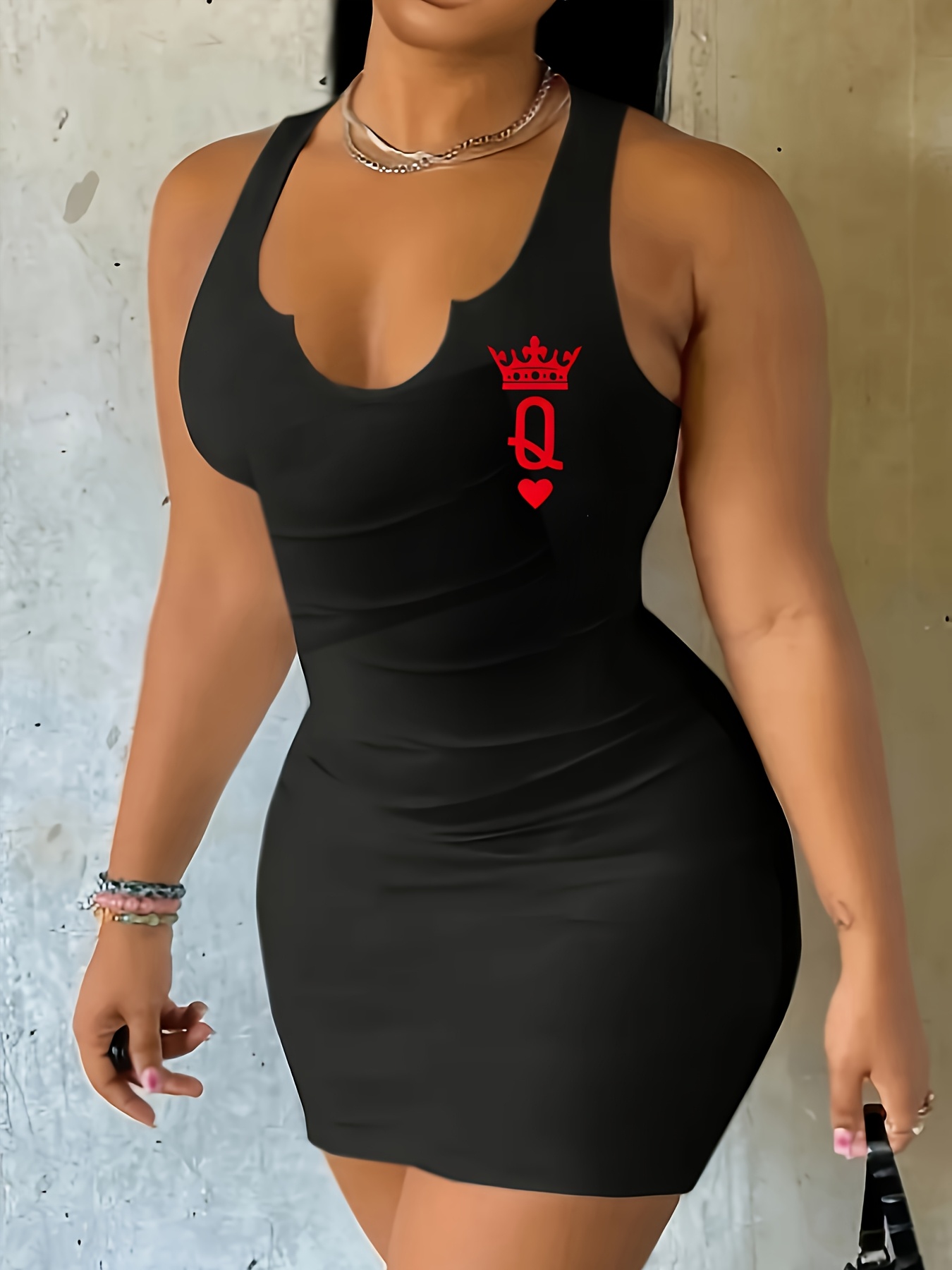 slim fit dress slacks Square-Neck Structured Tulip Mini Dress in Wine Red - 2 main image 1