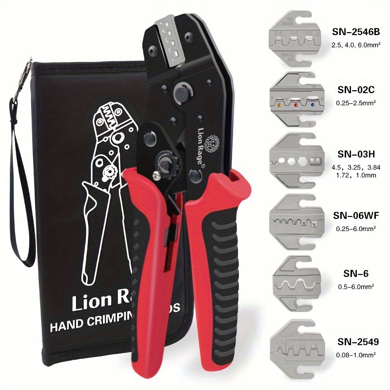 

1pc Sn Crimping Tool Set, Combination Crimping Pliers, Electrician Tools, Electrical Terminal Clamps, Crimping Connectors, Multi-jaw 48bs 2549 06wf 02c 06 58b 58b X6