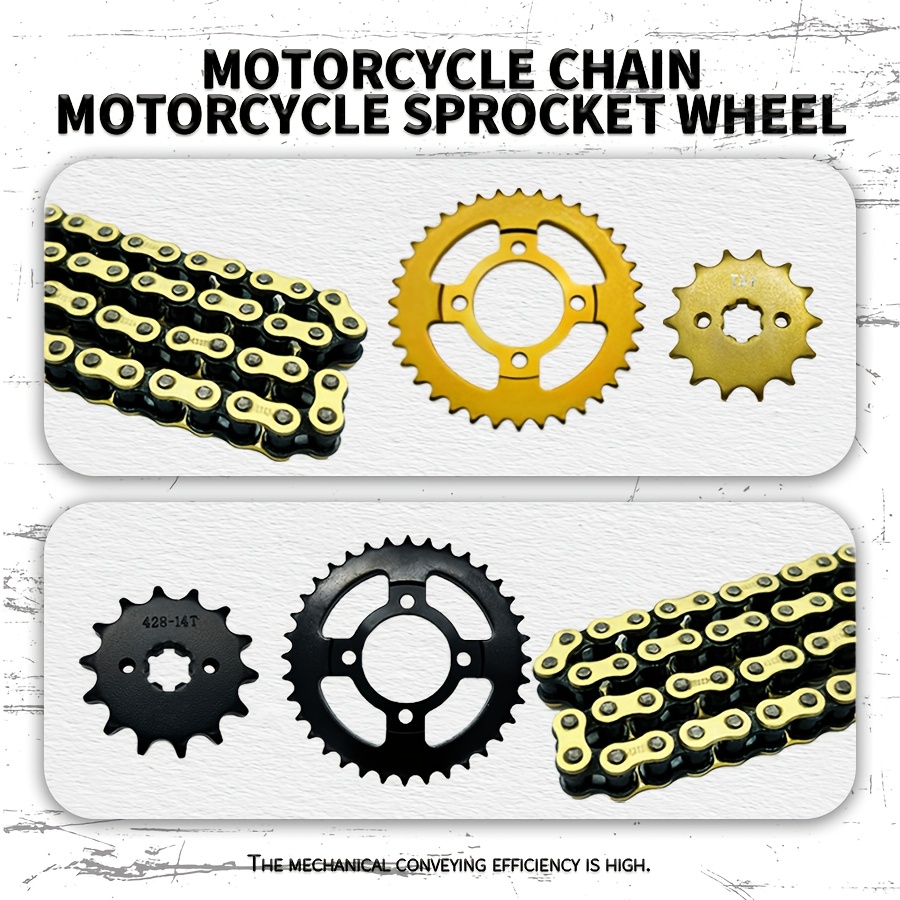 Motorcycle Steel Chain 428H 428H 80 Links Chain He... U2013 Grandado