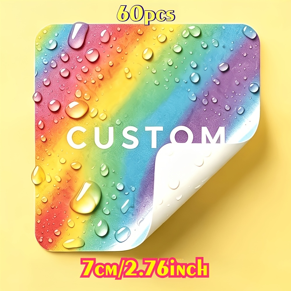 TEMU Personalized Custom 3/4/5/6/7/8/9/10cm Stickers, And Tear-resistant Logo Stickers, Suitable For Various Occasions Personalized Stickers Photo