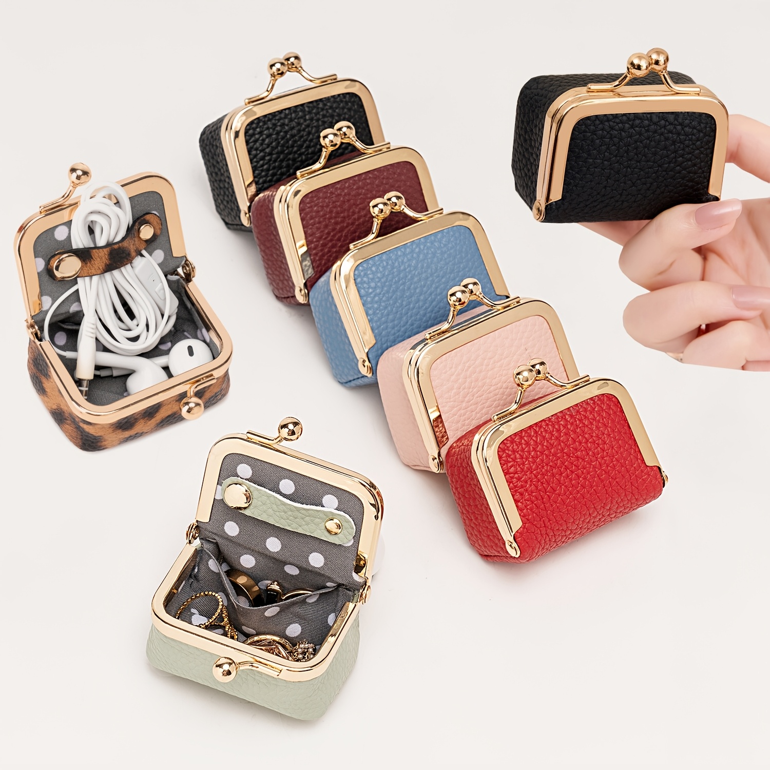 Baellerry D3069 Women Coin Purse Jewelry Box Accessory Pouch Black kind of combines