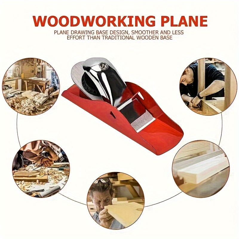 

Sk5 Steel Mini Wood Plane, Handheld Flat Bottom Plane, Non-electric Craftsmanship Joinery Hand Tool, Woodworking Carpenter Plane - 1pc