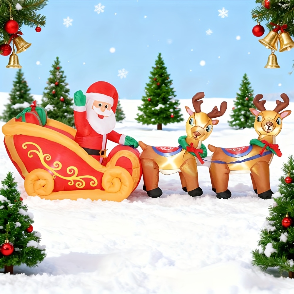 Klassieke Kerstman op Rendierslee Kerstdecoratie