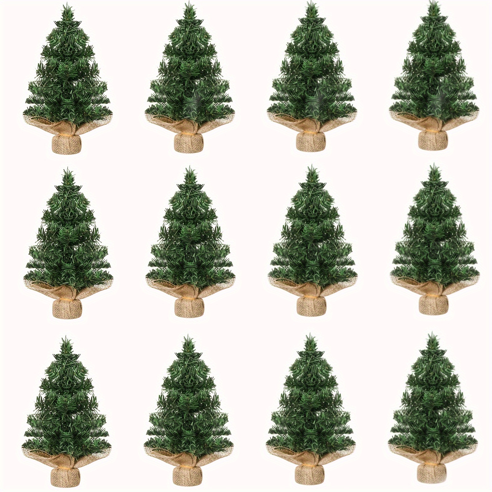 

12 Pcs Christmas 7.87 Miniature Christmas Small Fake For Dining Table Decorations