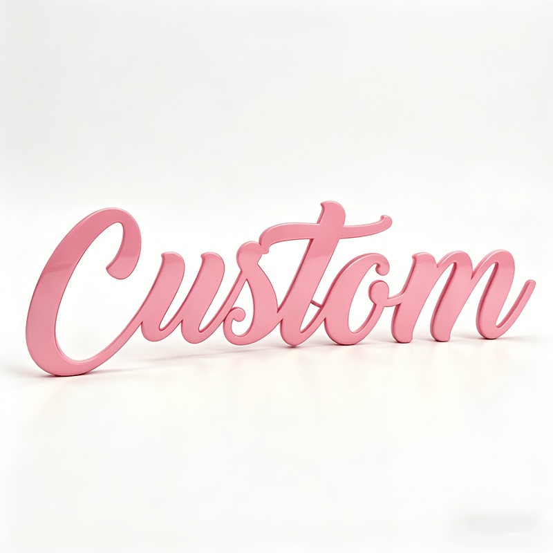 TEMU [2D ] 1pc Placa Acrílica Personalizada de 9CM, Pegatinas de Personalizadas, Diseño Fácil para Decoración de Dormitorio, Decoración de para y