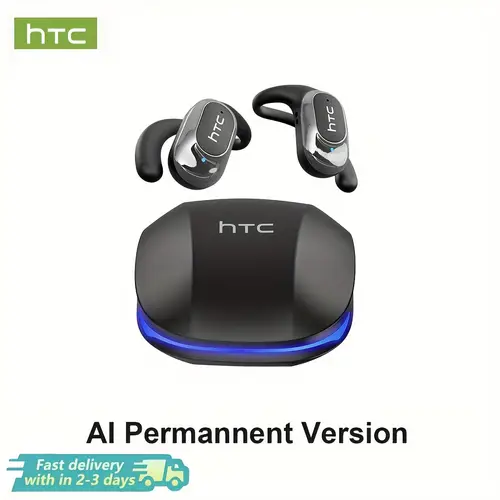 htc ne17 ai translation wireless headphones ultra 60 surround sound no latency calls long lightweight wireless headset for gaming travel 3 colors usb c charging