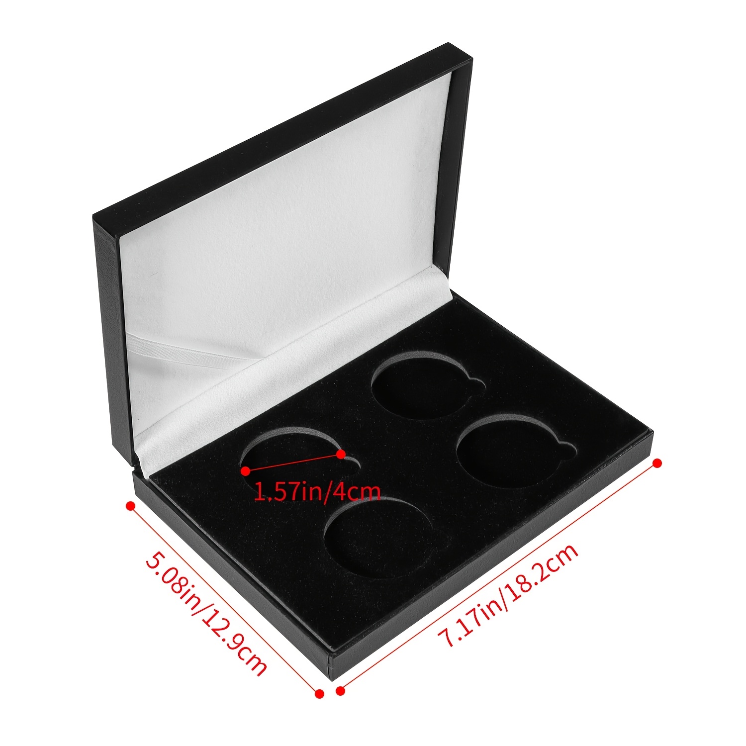 A Coin Collection Box, A Storage Box For Collectible , A Commemorative Coin Display Gift Box, Can Hold 4 Challenge , 2 Styles