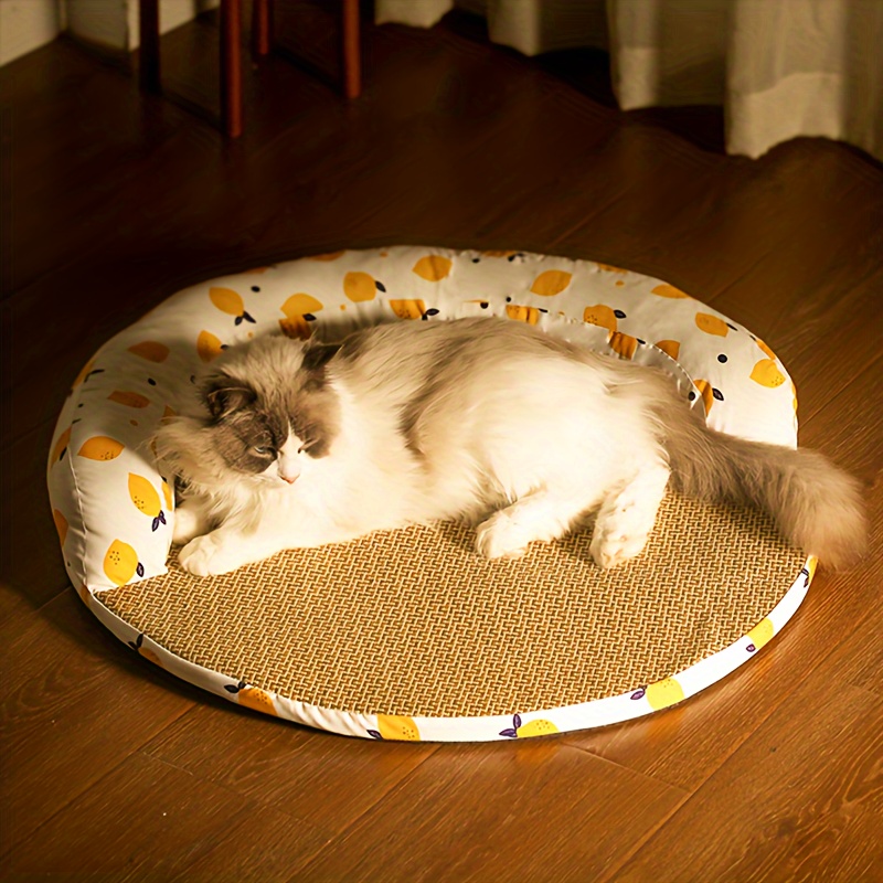 TEMU Round Mat Cat Nest, , Cat Mattress, Pet Summer Sleep, Dog Sofa Sleeping Mat, Cats And Dogs (68cm/27in)