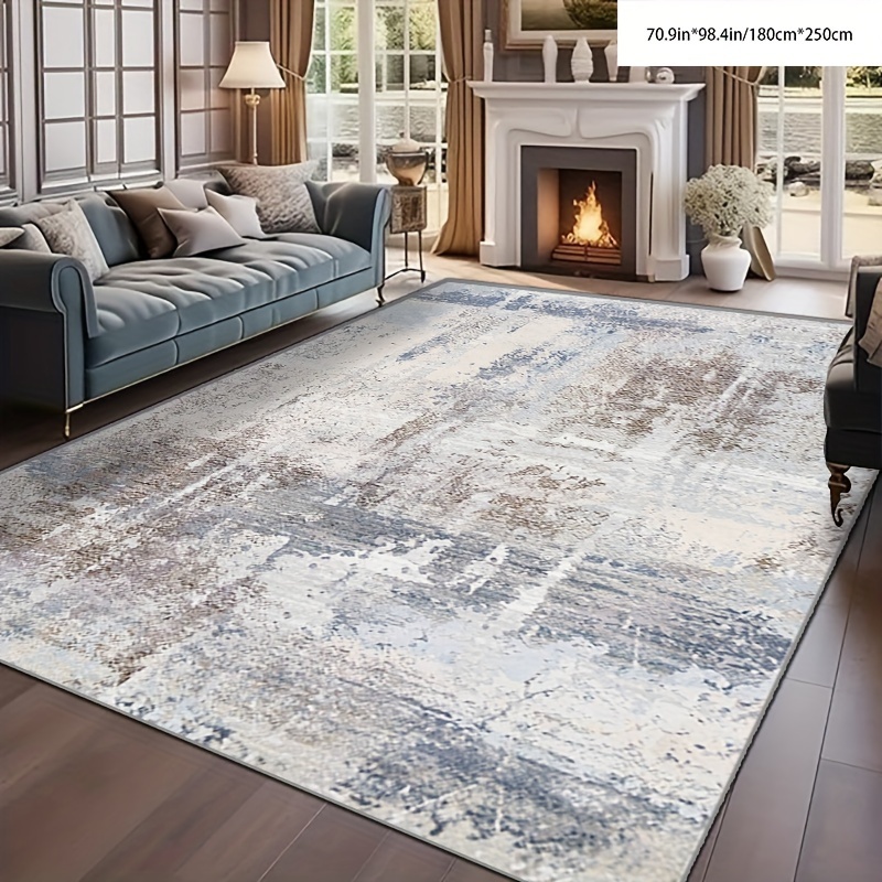 

Modern Abstract Area Rug - Soft Water-absorbent Polyester Mat With Non-slip Backing, Machine Washable Indoor Rug For Living Room, Bedroom, Office - Meets ≥2.16m² Coverage & ≥1.8m Length Requirements