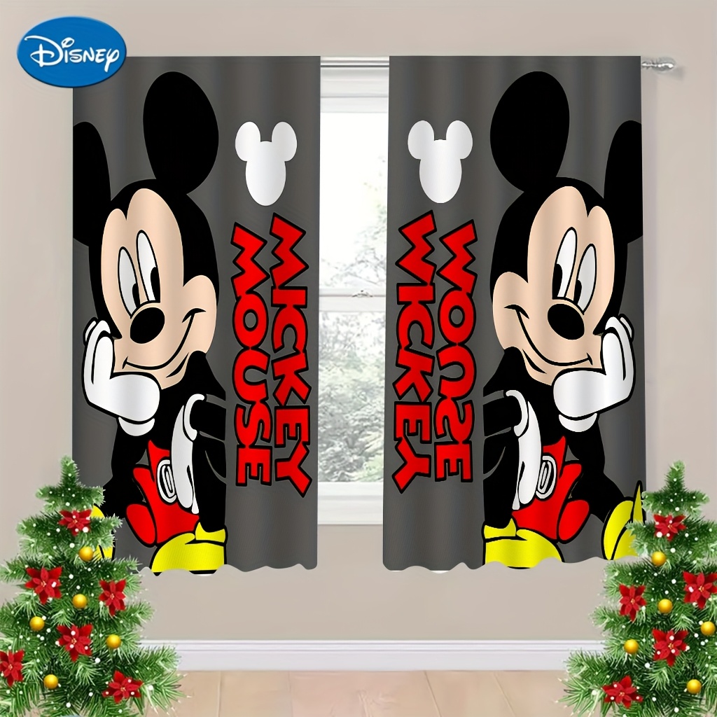 

Has Authorized Disney Valentine's Day Romantic 2pcs Curtains - For Bedroom And Sofa