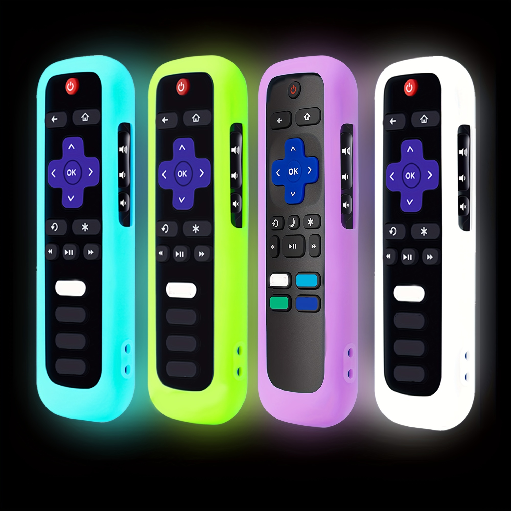 

4packs Remote Case For , Battery Cover For Tcl Smart Tv Steaming Stick Remote, Silicone Protective Controller Universal Sleeve Skin