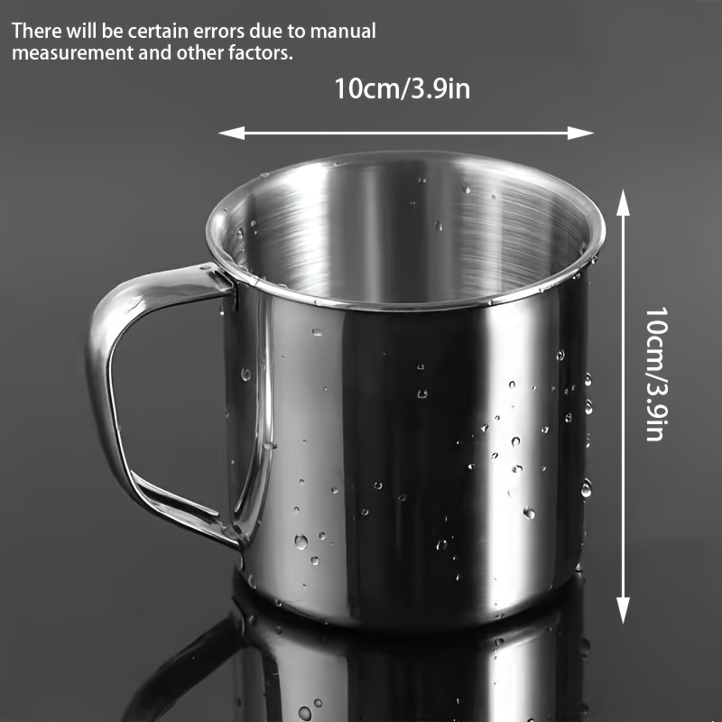 Image of Stainless Steel Cup 304 1pc 750ml With Cover, Outdoor Camping For Hot And Cold Drinks, Durable Portable Water Cup, Suitable For Hiking Camping And Picnic Barbecue