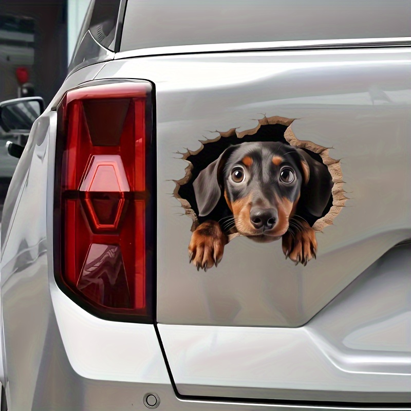Cute Dachshund Dog Lover Vinyl Sticker Decal - Waterproof 5 Inch, For Car, Laptop, Wall, Window