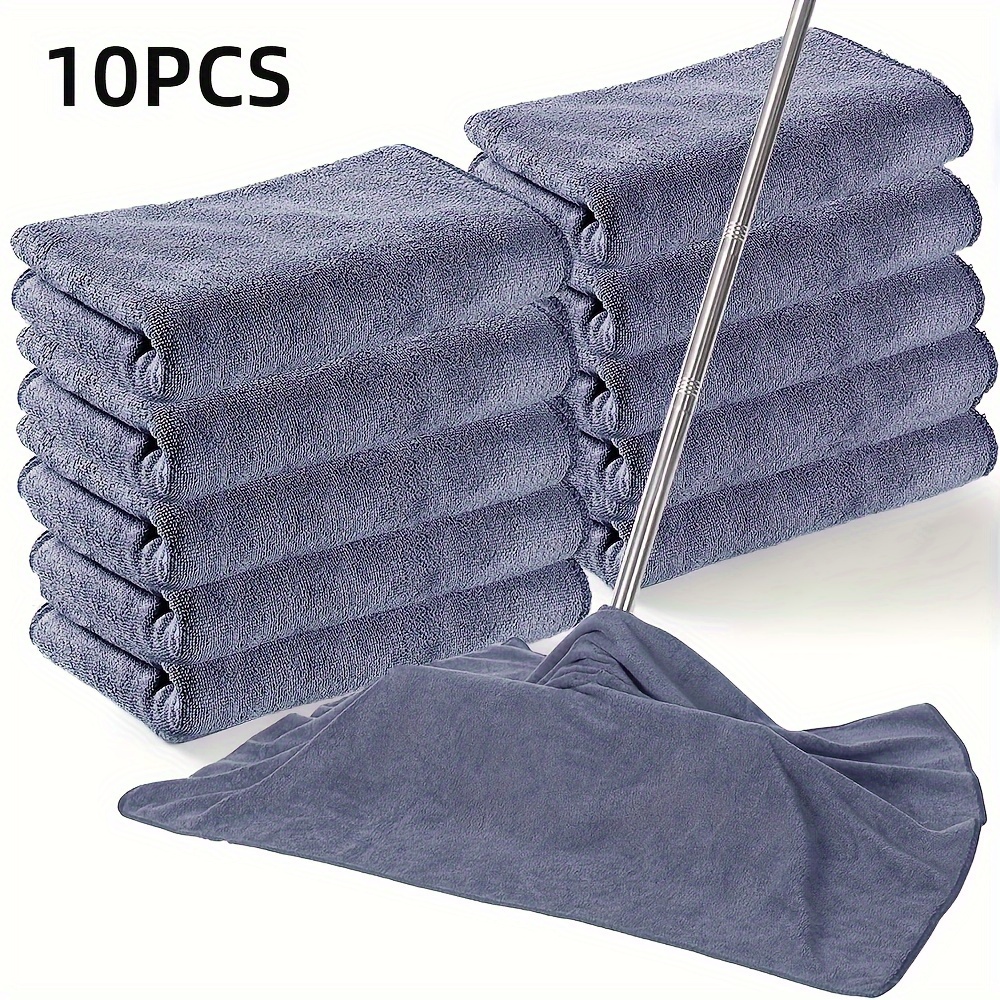 

10-piece Ultra-soft Microfiber Cleaning Cloths - Reusable, Washable & Lint-free Towels For Mopping Floors, Windows & Household Use Washable Area Rug Washable Rug