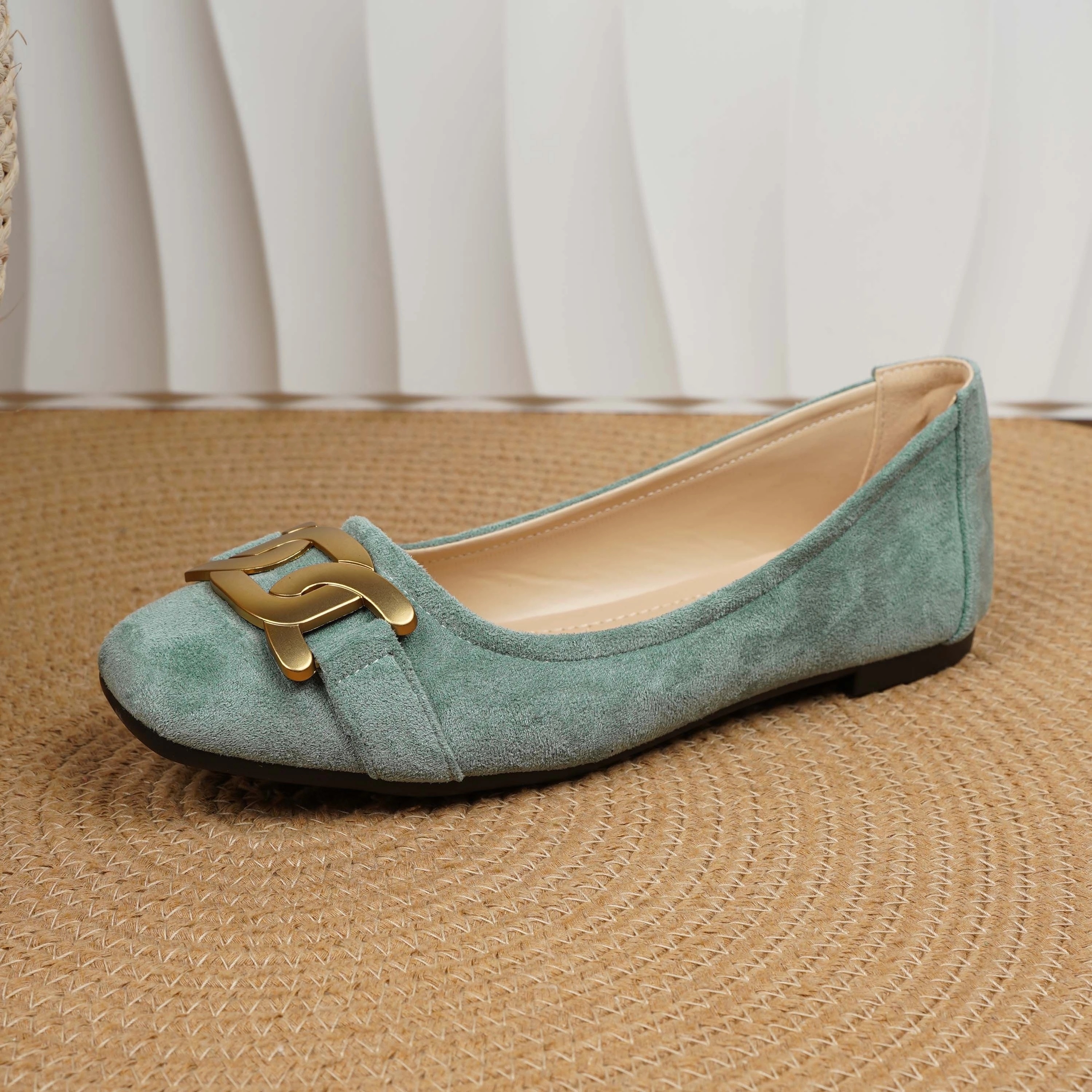 Wanwan Feng Gentle Flat Shoes for Women, 2024 New Summer/Spring/Autumn Hollow-Out Flat Shoes, Women Shoes