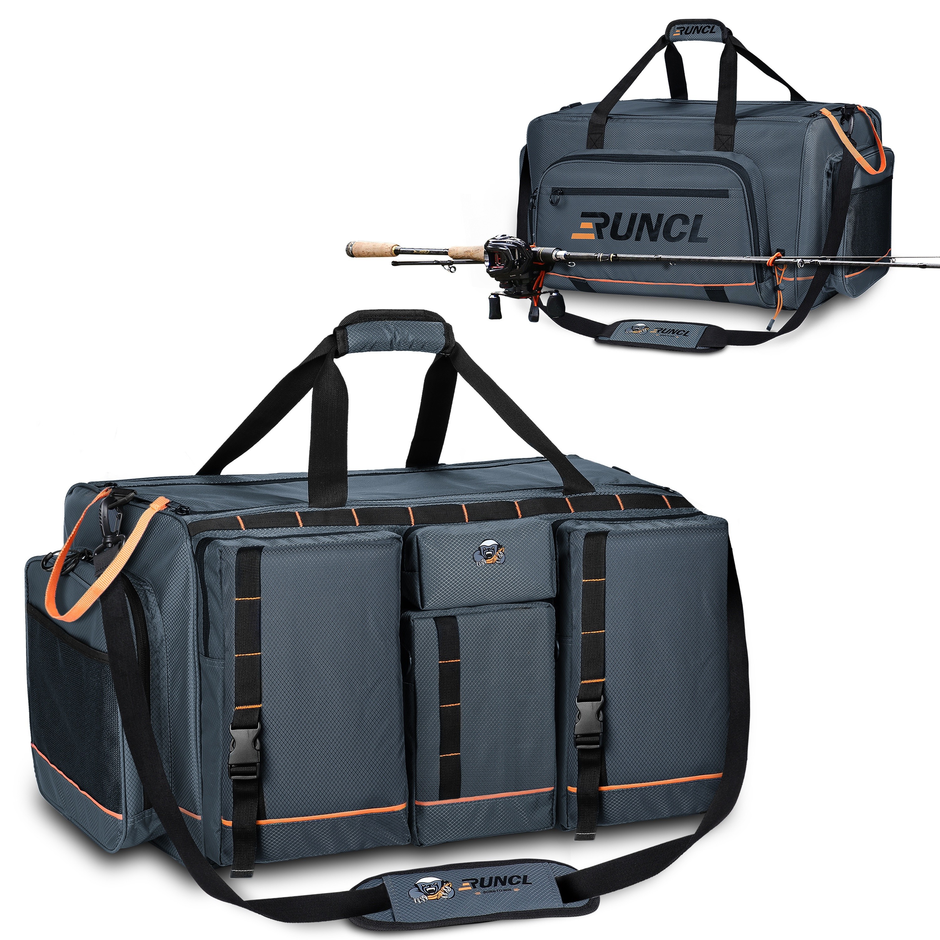 1pc Fishing Tackle Bag, Large Capacity Shoulder Bag, Multifunctional  Storage Bag