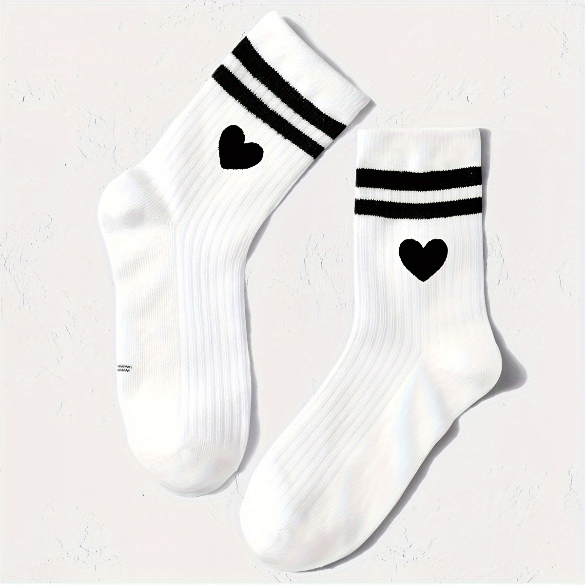 Image of 1-pair Pack Of Children's Socks With , Mid-calf Sports Socks For Daily Wear Or Outfits